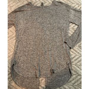 Oversized open back sweater